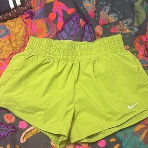 Nike Women's Vibrant Green Athletic Shorts
